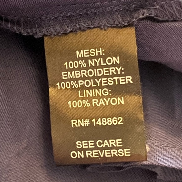 Torrid Women’s Embroidered Mesh Midi Skirt In Medieval Blue Plus Size 0X NWT - Picture 7 of 9